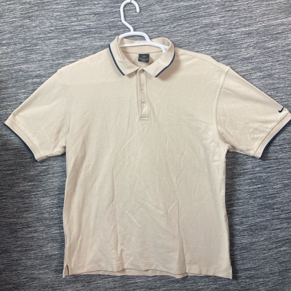 Nike Cream Polo Shirt Classic Style